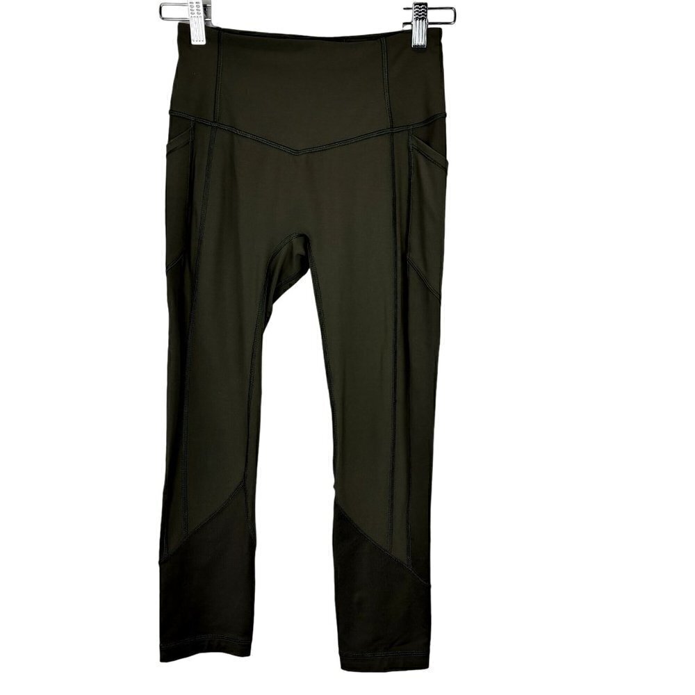 Lululemon All The Right Places Crop II *23" Dark Olive 6